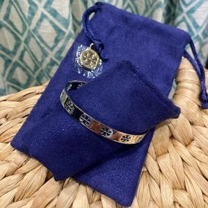 Silver bangle bracelet